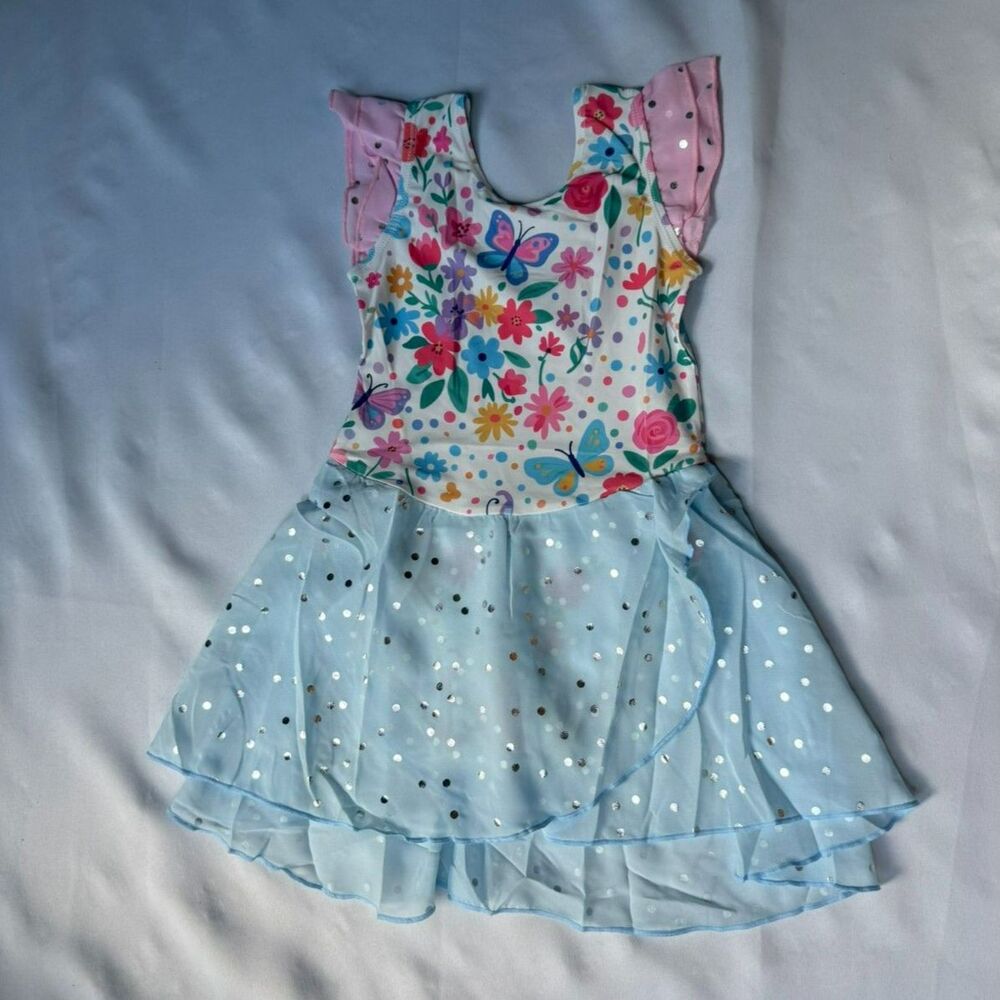 Girls Leotard w/ Criss-Cross Back Straps - Size: XS - NWT